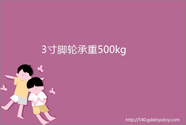 3寸脚轮承重500kg